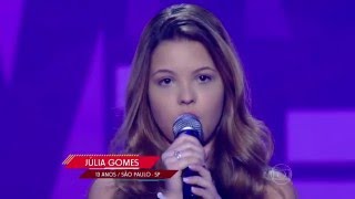 JĂșlia Gomes canta âListenâ no The Voice Kids - AudiçÔes|1ÂȘ Temporada