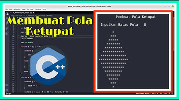 Membuat Pola Ketupat | C++