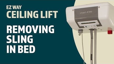 EZ Way Ceiling Lift Usage: Removing the Sling in a Bed