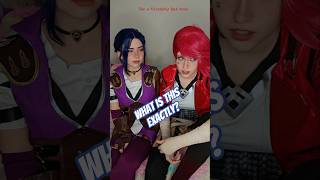 Friendship but more | Vi &amp; Caitlyn @nikkihatsunecosplay #cosplay #shorts #arcane