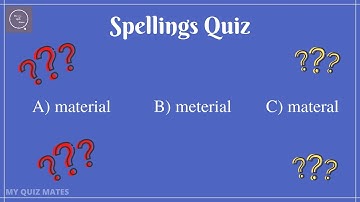 Spelling Quiz part 2 | Spelling test | Find the correct spelt word | Correctly spelt words