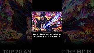“Top 20 Anime Where MC is a Legend but No One Knows 😳🔥”#anime#overpoweredmc#hiddenpower#opmc