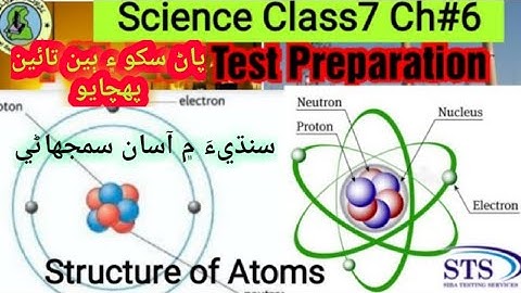 Science class7 ch6 | Structure Of Atoms | SST PST JEST Test Preparation
