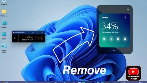 Battery Percentage Ko Desktop Ya Home Screen Se Kaise Remove Kare / How To Remove Battery Widget PC