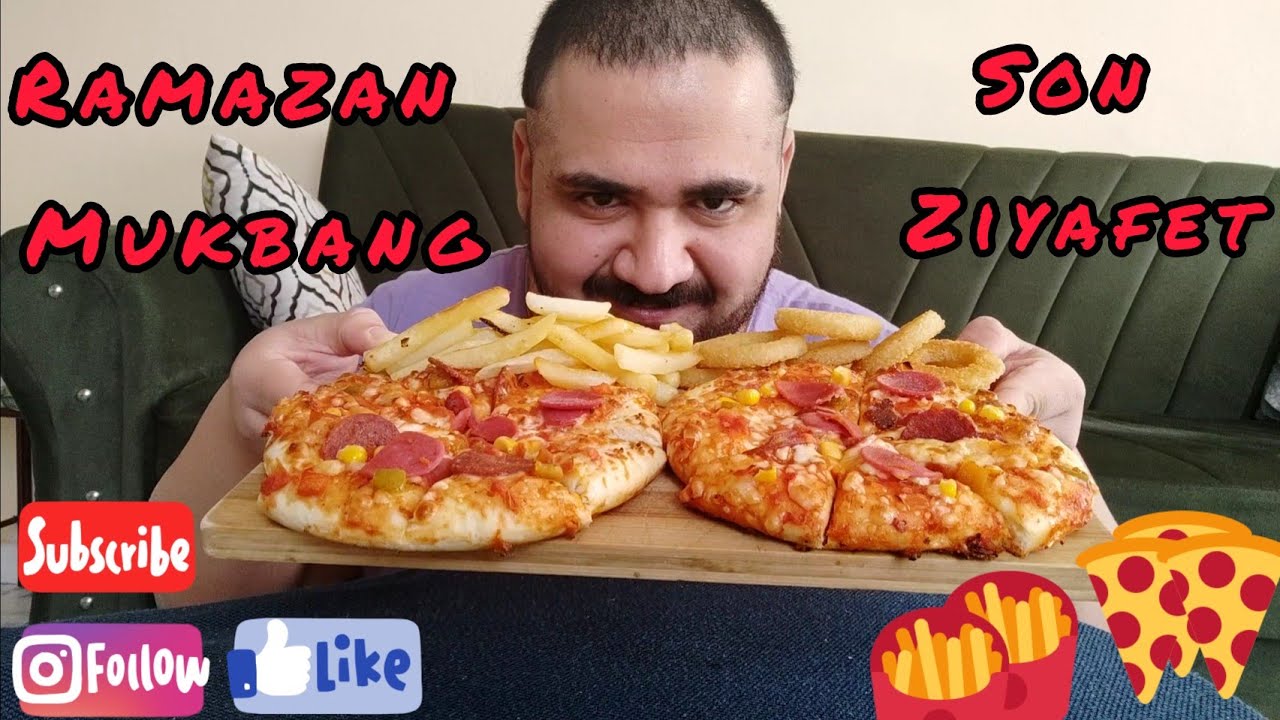 RAMAZAN MUKBANG / PİZZA MUKBANG / TÜRKÇE MUKBANG YEMEK / TÜRKÇE ASMR YEMEK / BEKOLATTE MUKBANG