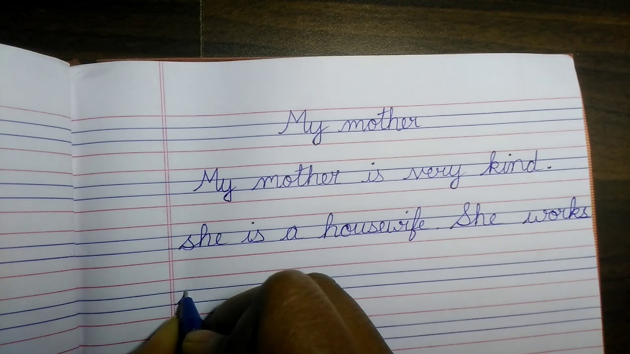 my mother essay short