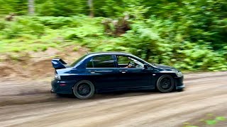 I Took My 500HP Evo Into the WOODS