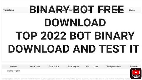 BINARY BOT HIGHER l FREE DOWNLOAD l NO MARTINGALE l WITH $10 l TOP BOT BINARY 2022