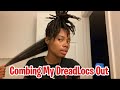 Combing My Dreadlocks Out After 2 Years Of Going Through My Spiritual Journey