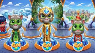 Talking Tom Hero Dash Gameplay - Superhero Tom's Running Action & Defeating the Raccoon Boss! screenshot 5