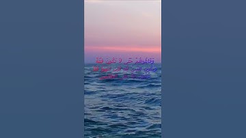 سورة البقرة اية 193 - مع صوت البحر بصوت جميل - وَقَاتِلُوهُمْ حَتَّى لاَ تَكُونَ فِتْنَةٌ