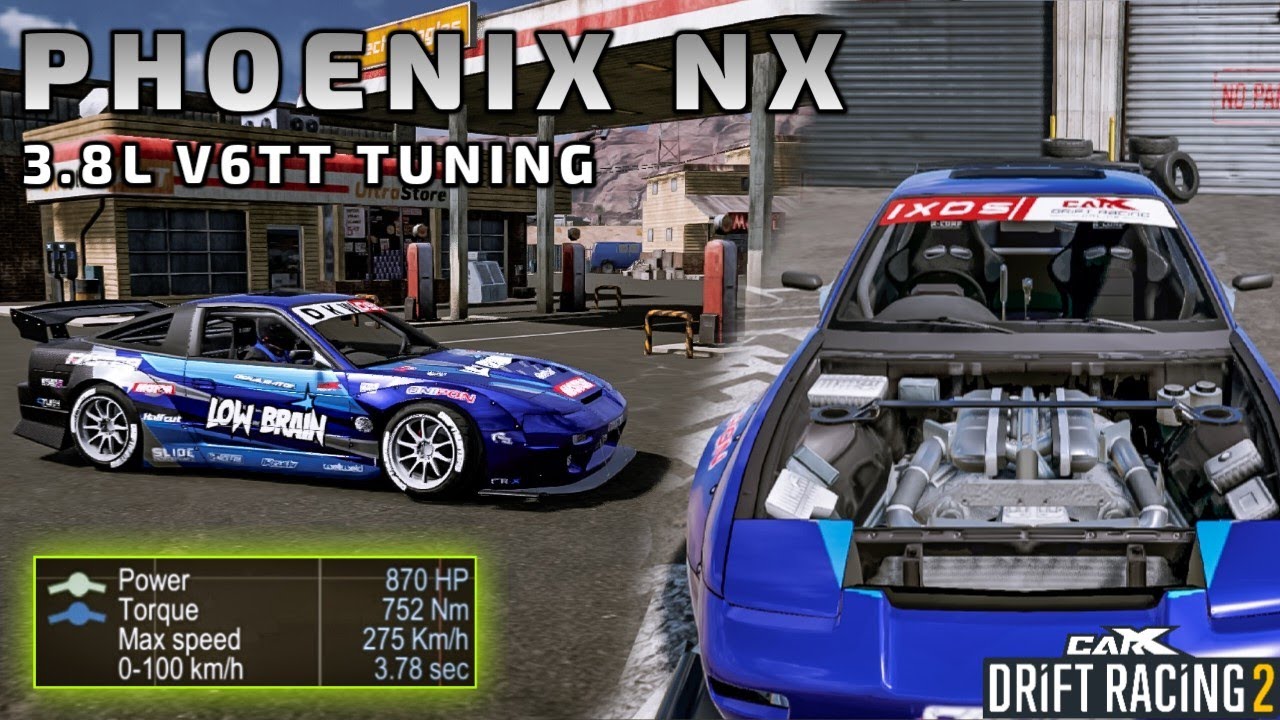 PHOENIX NX (Nissan 180SX) R4S ROTARY ENGINE TUNING - CarX Drift Racing 2