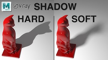 Maya + Vray 5 | Create soft shadow and hard shadows using V-Ray Lights in Maya