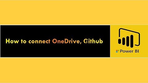 How to connect onedrive, github