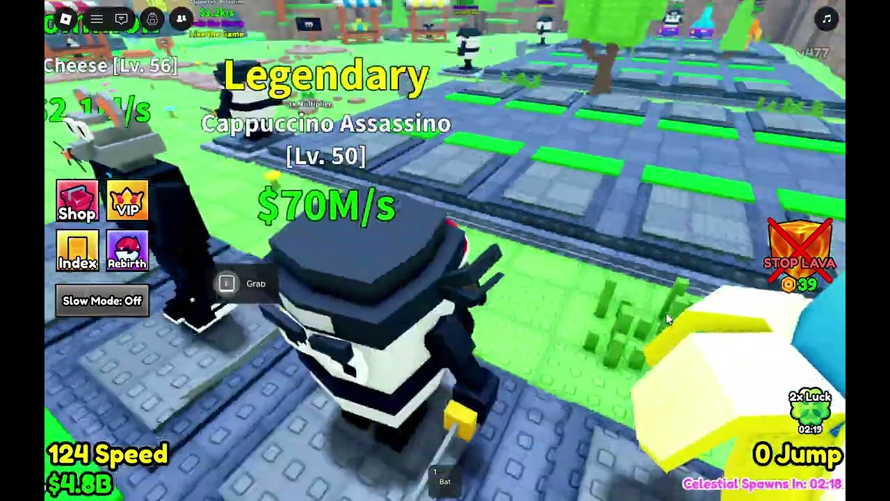 I played escape lava for brainrots