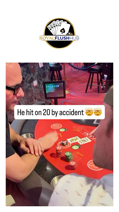 He accidentally hit on a 20 and somehow got a 21! That's the luckiest mistake ever🤯#shorts