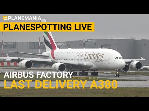 Planespotting LIVE: Last Airbus A380 Delivery to Emirates