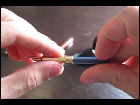 How to replace or insert ink in a fountain pen