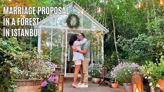 Celebrity Magical Forest Proposal in Istanbul 🌲 | Intimate & Romantic Engagement Moment Wealth