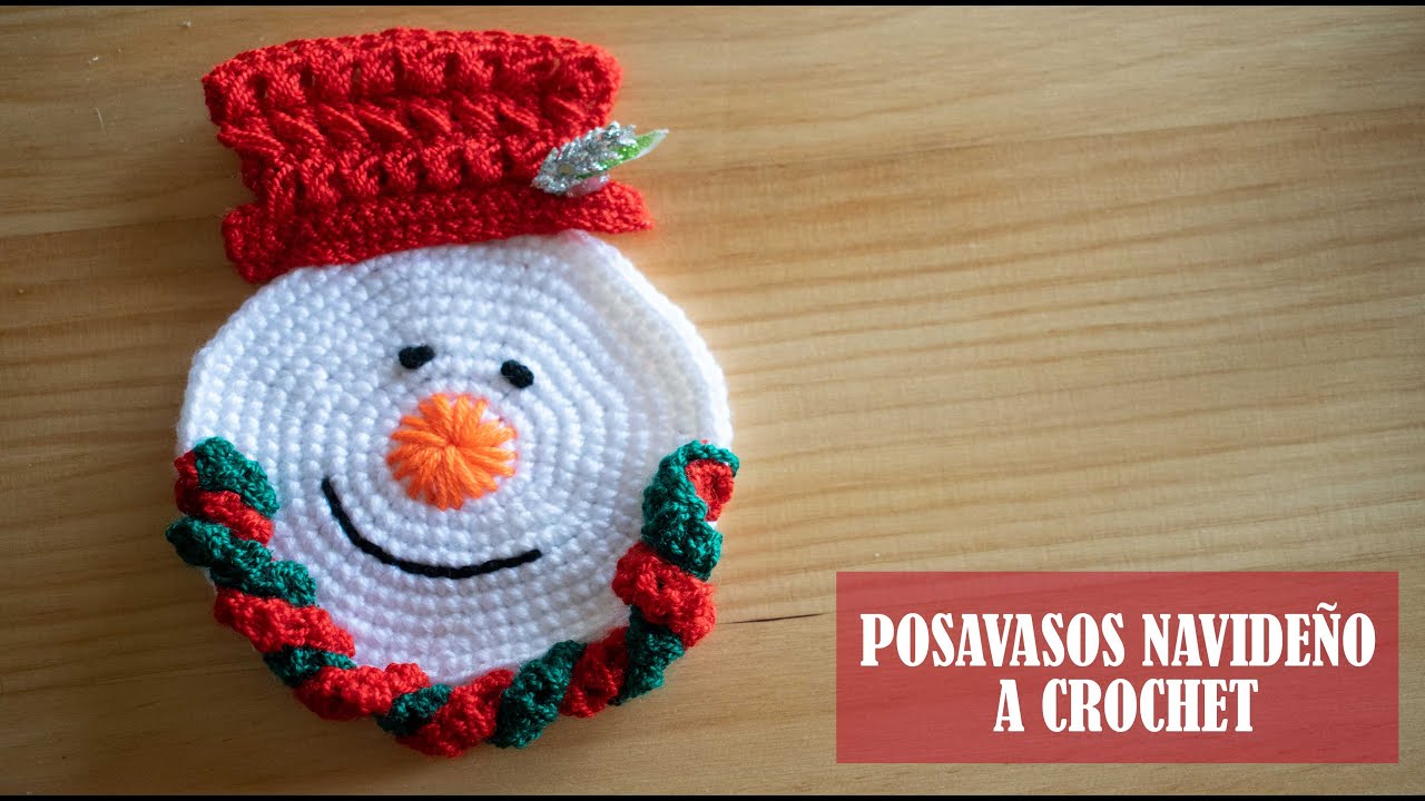 Posavasos navideño tejido a crochet ♥♥♥ 2/2♥♥♥