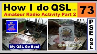 Ham Radio : How I do QSLing  & What's Inside My QSL Go Box Part 2/5 screenshot 1