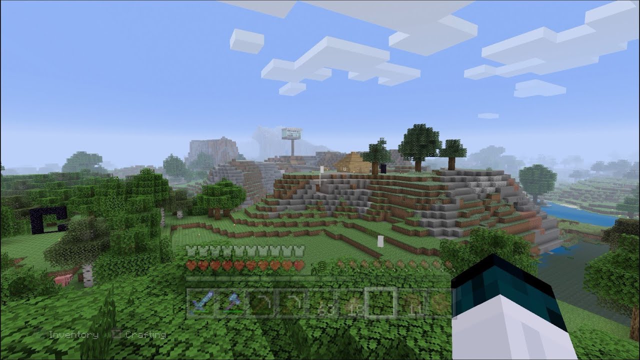 My Minecraft PS4 world from 4 years ago
