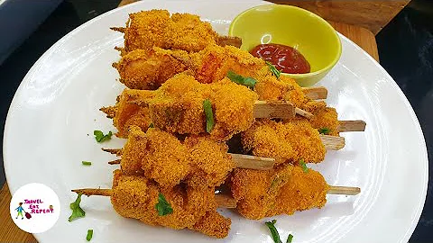 Mini Crispy Chicken Skewers In Air Fryer | Ramadan Recipes | Iftar Recipes | Air Fryer Recipes |