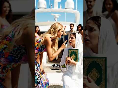 ألقوها في البحر لأنها مسلمة وأخذوا منها مصحفها فحدث لهم شي يقشعر منه الأبدان