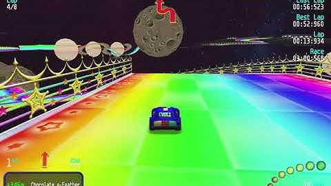 Re-Volt Custom Track RV Rainbow Road by Alex_int, 8 Lap Race