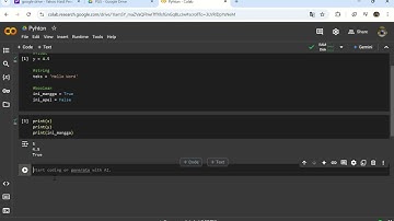 Dasar-dasar Python dan penggunaan nya di Google Colab