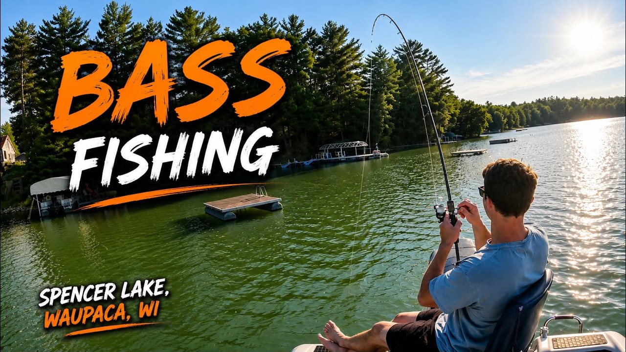 This Wisconsin Lake is Full of Bass! [Waupaca, WI]