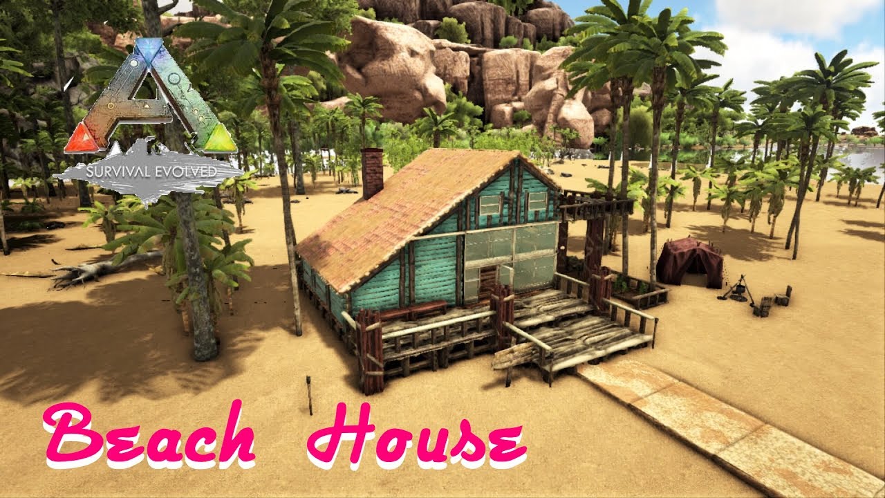 Ark Ps4 建築シリーズ 3 Beach House 浜辺に海の家を建築 Youtube