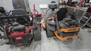 KENDA TURFSTEEL and MICHELIN TWEELS on Toro and Scag Zero Turns. Review!