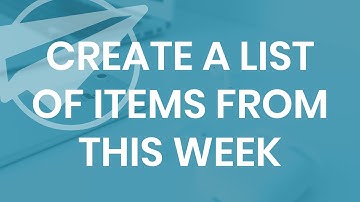 Creating a List of Items From This Week in AppSheet || WEEK( )