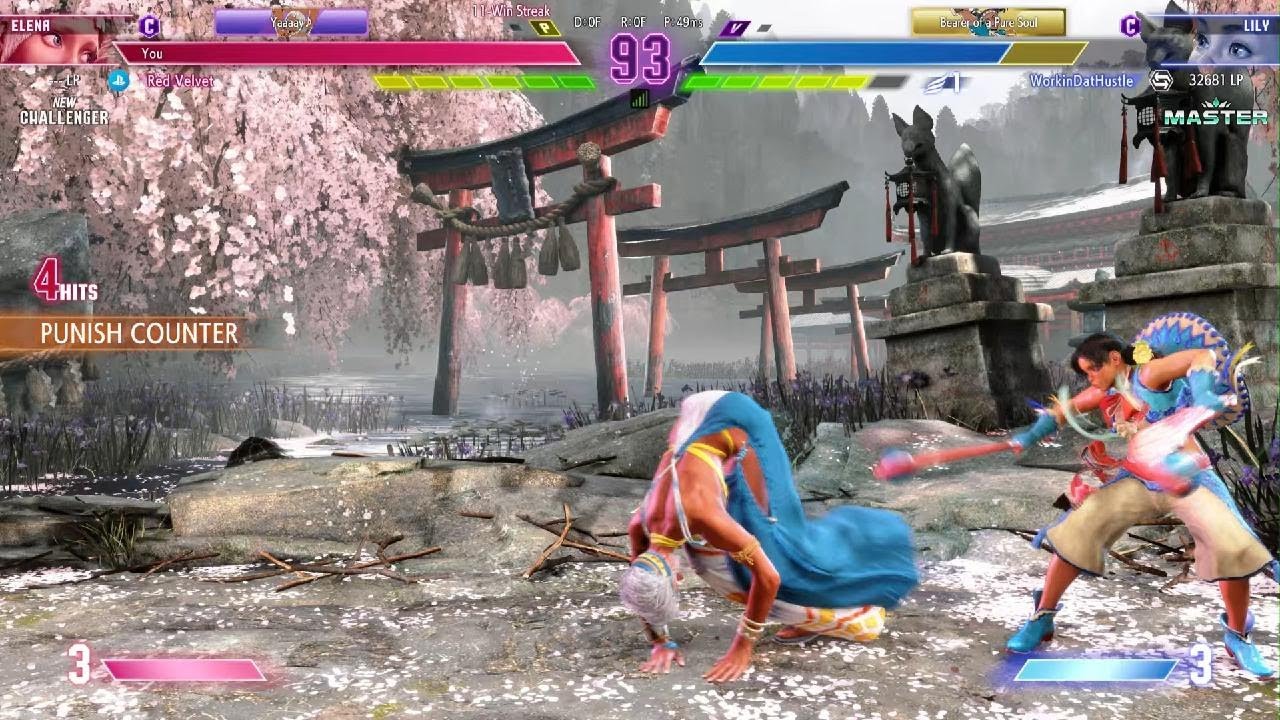 Long set against Lily