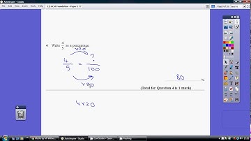 13) Edexcel GCSE Foundation Paper 1 - 25 May 2017 Q4