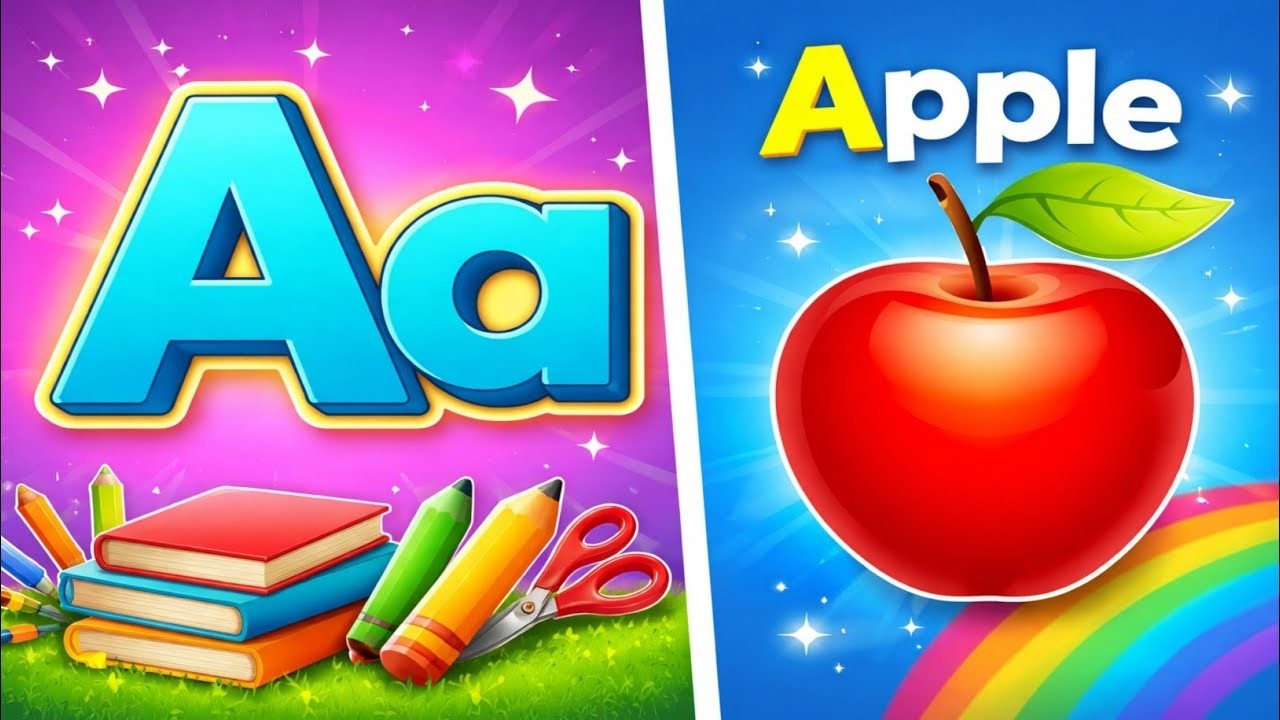 ABC Alphabet Song for Kids | A for Apple 🍎 | B for Baby 👶 | Learn ABC ...