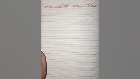 Letter formation capital cursive O & P