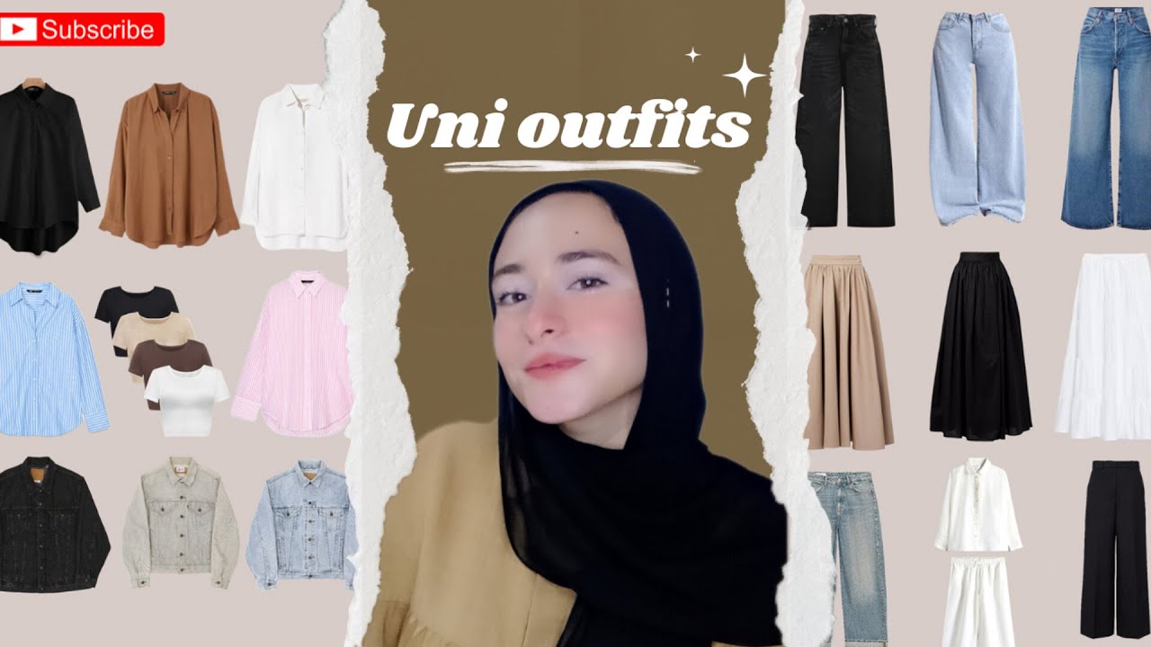 أساسيات لبس الجامعة 🛍  _ قطع مهم تكون في دولابك 🥥✨️