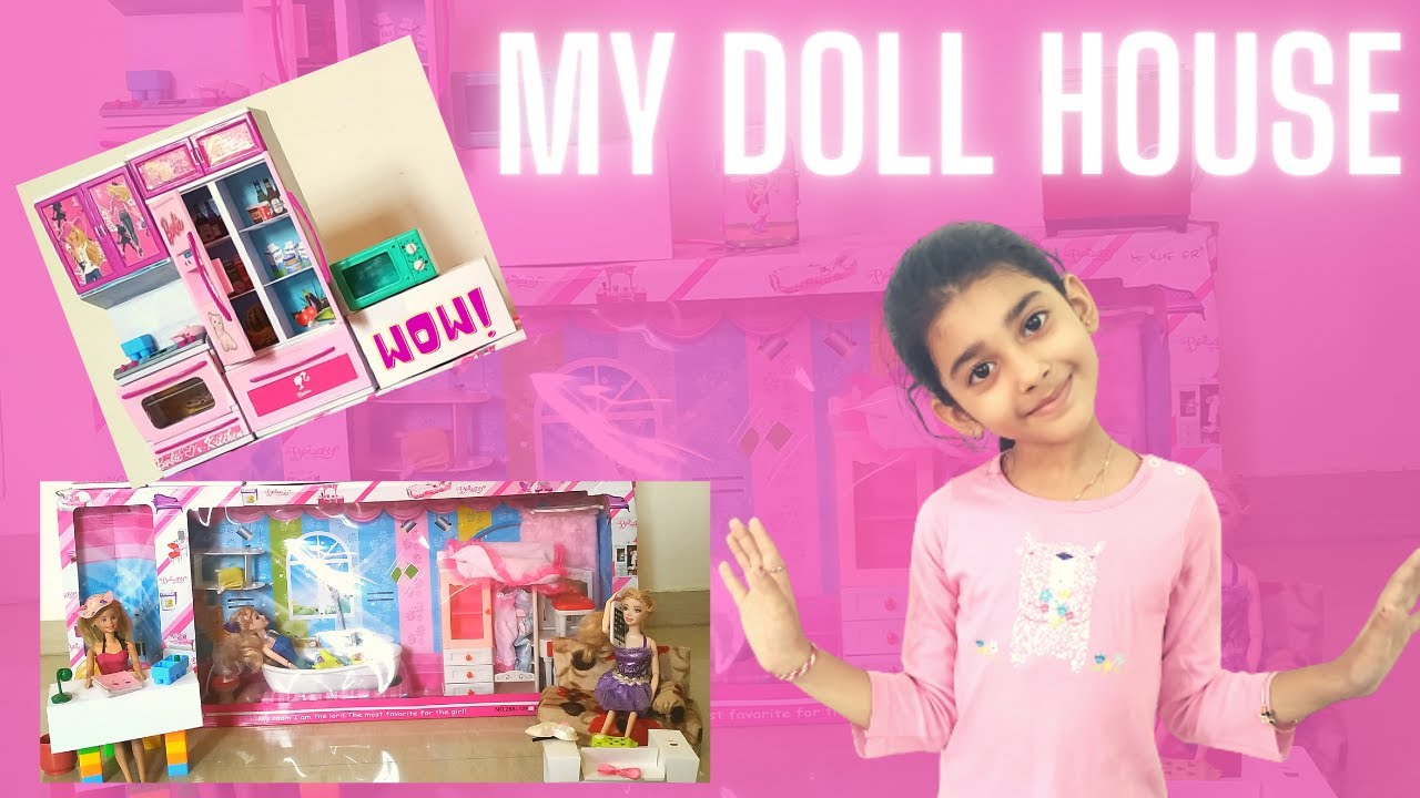 Barbie Doll House in Hindi Doll House Tour Barbie Doll House play