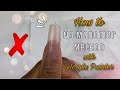 HOW TO DO THE NO MONOMER METHOD WITH ACRYLIC POWDER - BY BABYGIRLNAILS - Acrylic Nails for Beginners