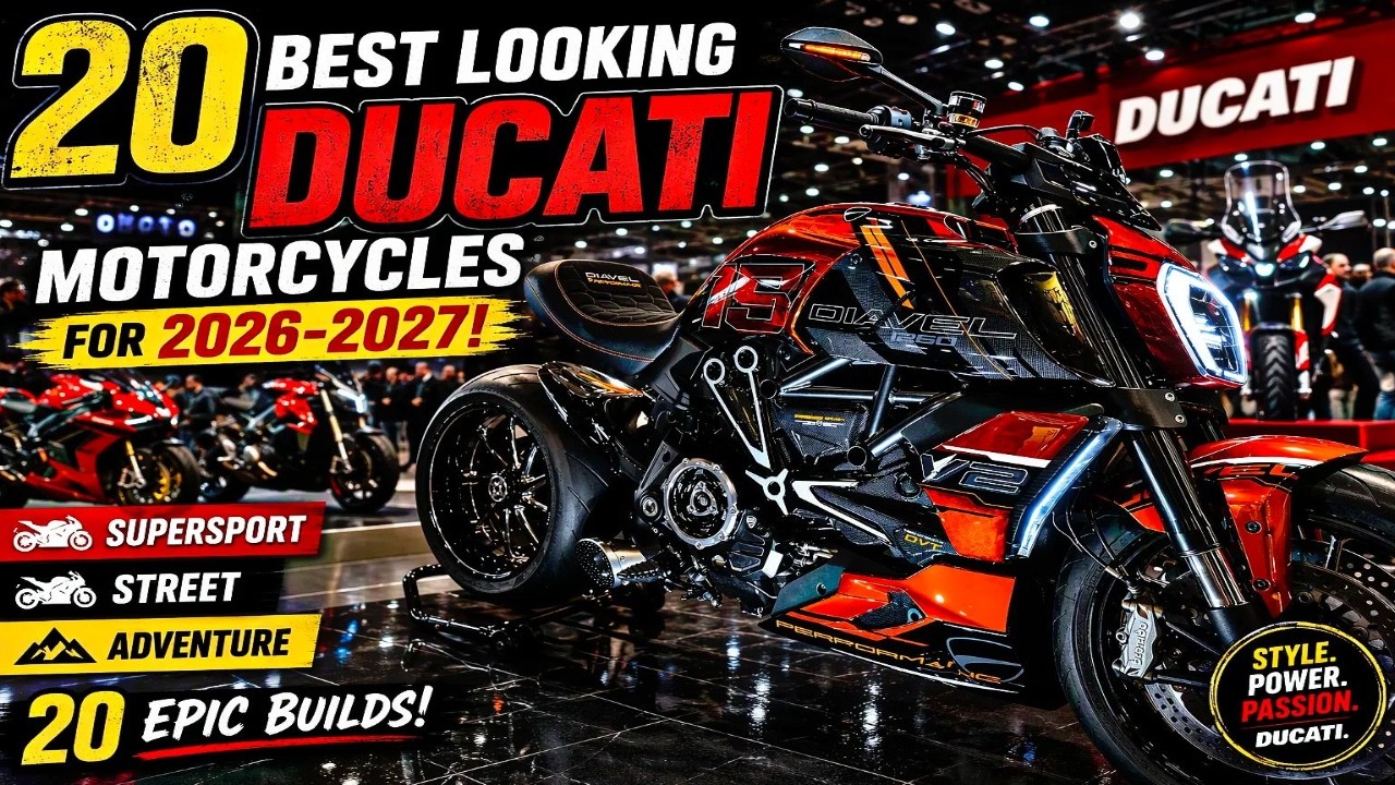 20 Καλύτερες Ducati Μηχανές για το 2026-2027! SuperSport, Street, Adventure – Video