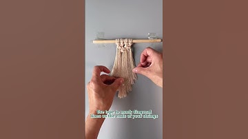 How to create #macrame fringing!