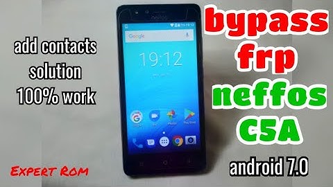 Add Contacts Solution | Bypass Google Account Neffos C5A (TP703A)