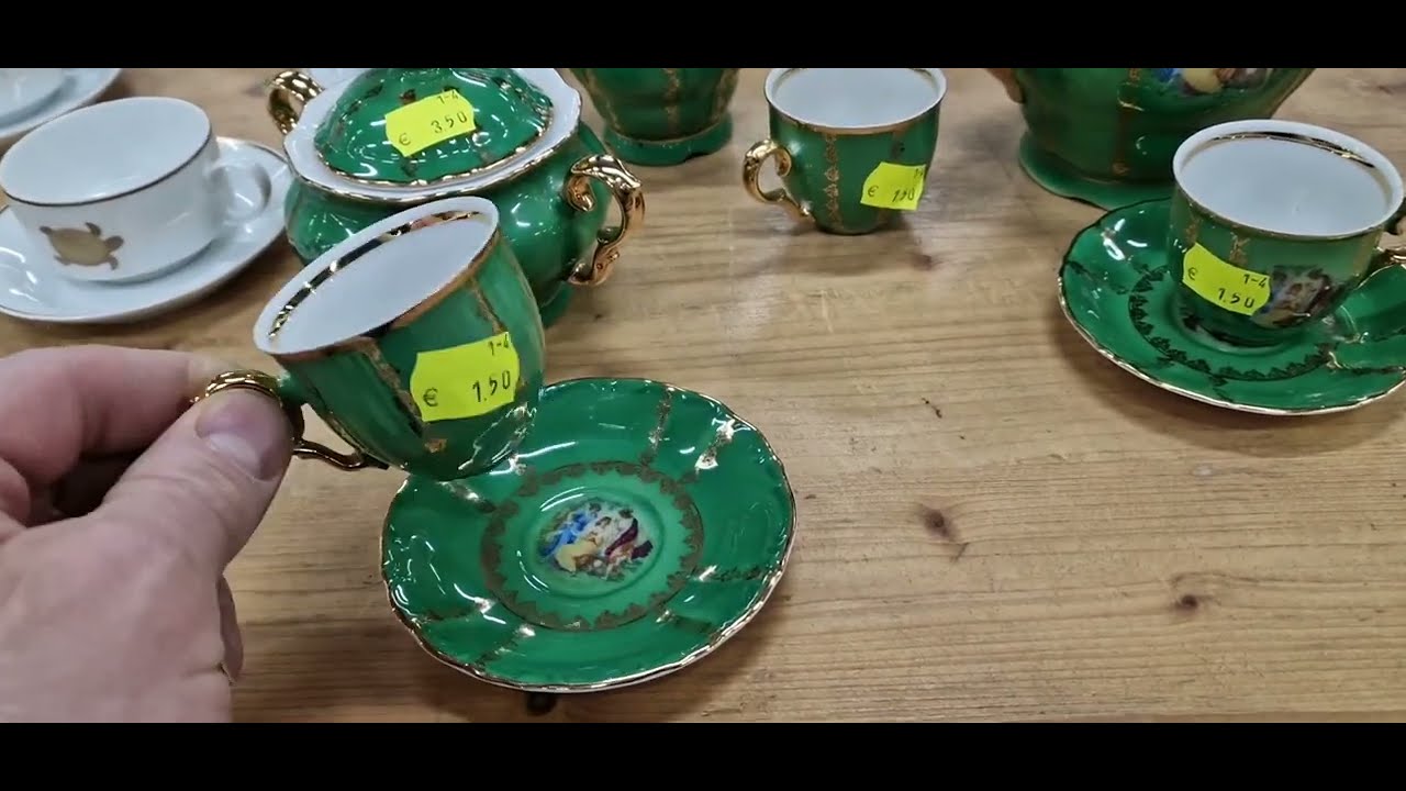 Секонд-хенд Германия барахолка базар фарфор хрусталь антик винтаж Second Hand Germany porzellan 