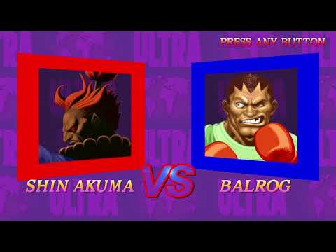 Ultra Street Fighter II: The Final Challengers - Shin Akuma Playthrough on Max Difficulty