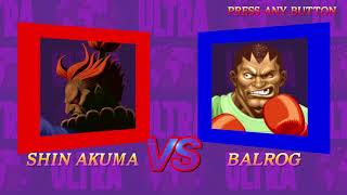 Ultra Street Fighter II: The Final Challengers - Shin Akuma Playthrough on Max Difficulty