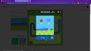 (3rd Place) Google Snake Twin//Slow//Small 25 apple in 44.707s