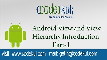 Android Tutorial 2019 - Android View and View Hierarchy Introduction Part-1