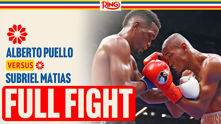 AND THE NEW! Subriel Matias Gets The Win Over Alberto Puello At Ring III | FULL FIGHT